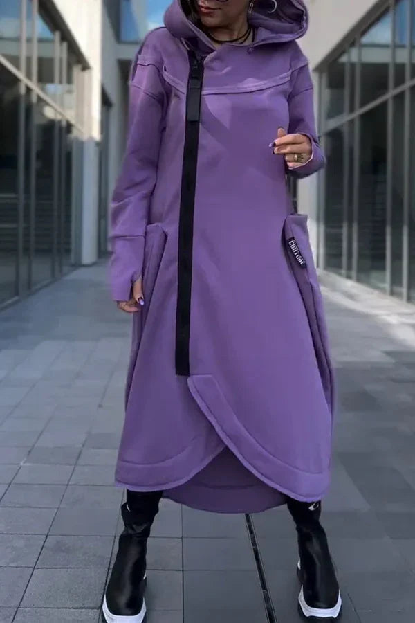 Alva™ | Huvtröja med Dragkedja – Komfort & Stil i Ett