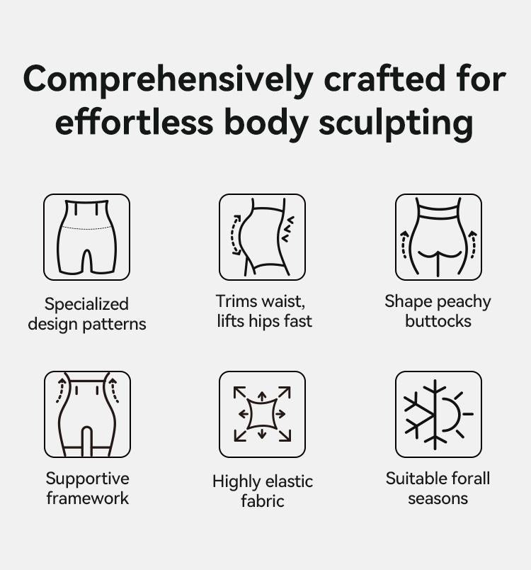 Noor™ | Formande Högmidjade Shapewear Shorts | 1 + 1 GRATIS