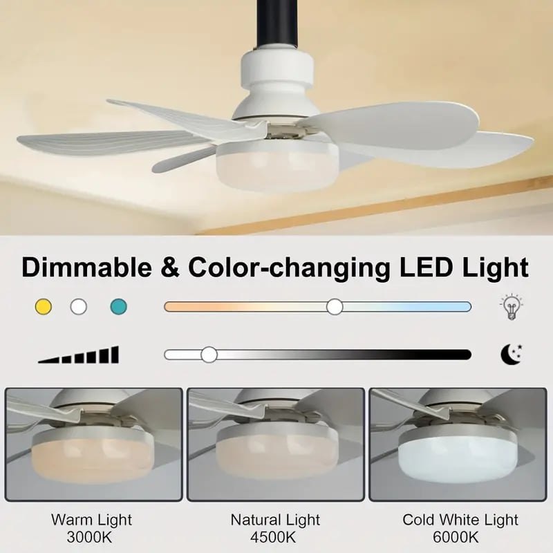 Milan™ | 2-I-1 Takfläkt Med LED-Belysning