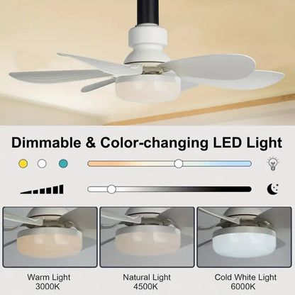 Milan™ | 2-I-1 Takfläkt Med LED-Belysning
