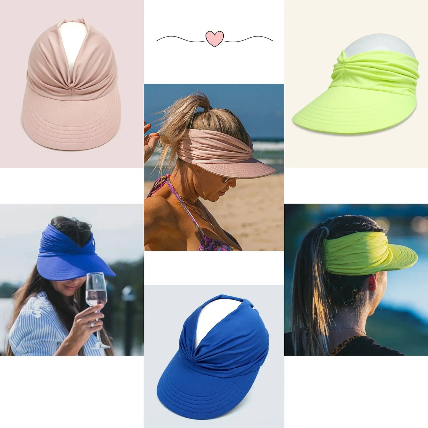 Livia™ | UV-Solskärm Med Hästsvansöppning | 1 + 1 GRATIS