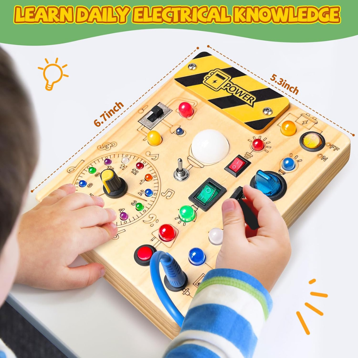 LumiPlay™ | Montessori Lekbräda med Ljus & Rörelse