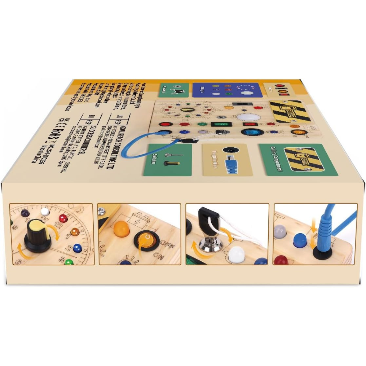 LumiPlay™ | Montessori Lekbräda med Ljus & Rörelse