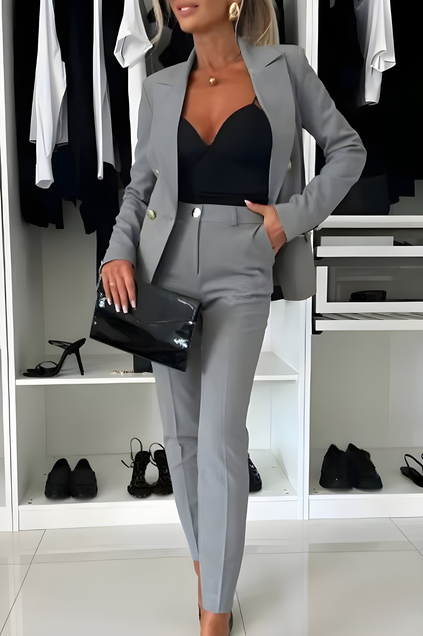Elvira™ | Elegant Tvådelad Damkostym