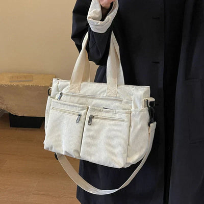 Metropolitan Cord Tote | Axelväska