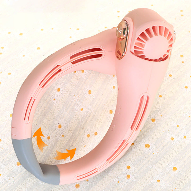 ArcticFlow™ | 360° Neck Fan – Hands-Free Cooling & Whisper-Quiet Comfort
