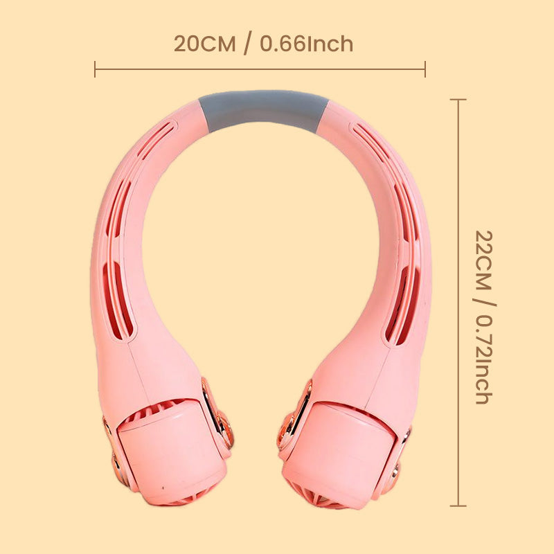 ArcticFlow™ | 360° Neck Fan – Hands-Free Cooling & Whisper-Quiet Comfort