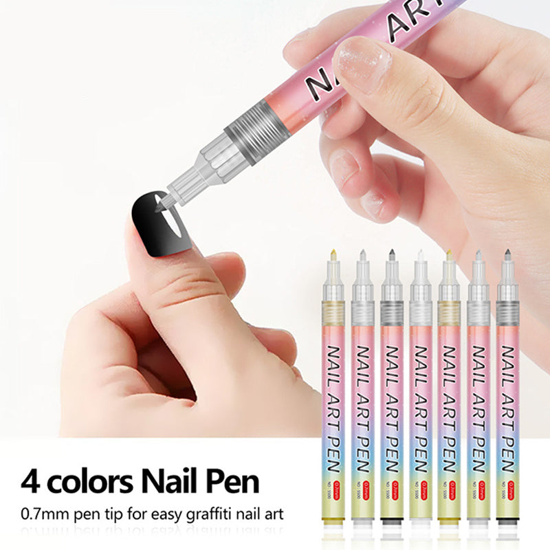 LunaNails™ | Ultra-Precis Nail Art Pennset (12 färger)