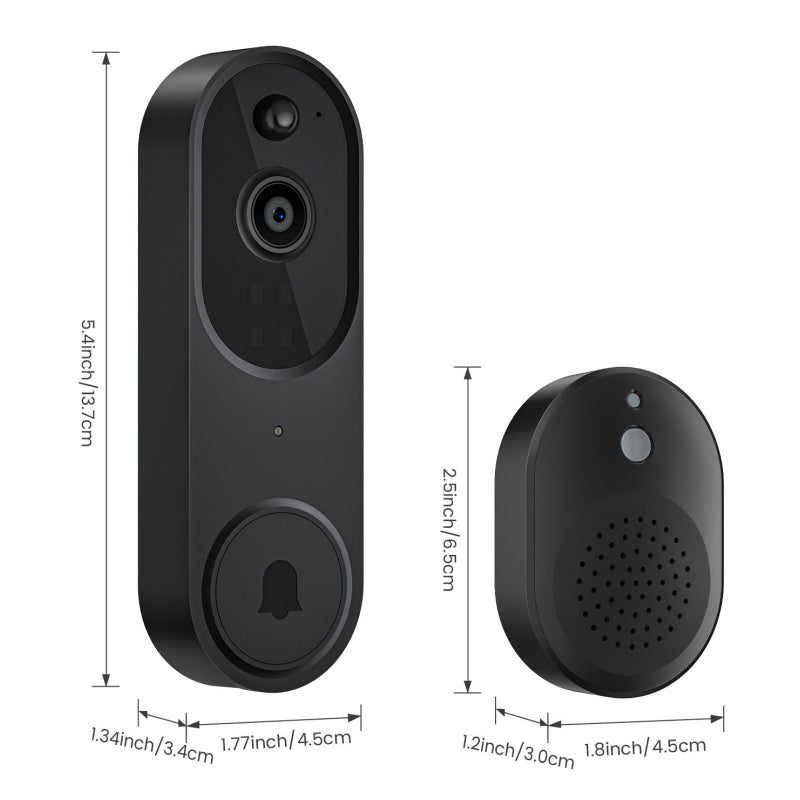 Luca™ | Smart HD-Videodörrklocka Med Liveaviseringar 🚪📱