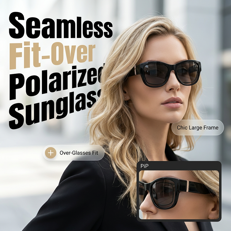 Black Frame-Grey Lens