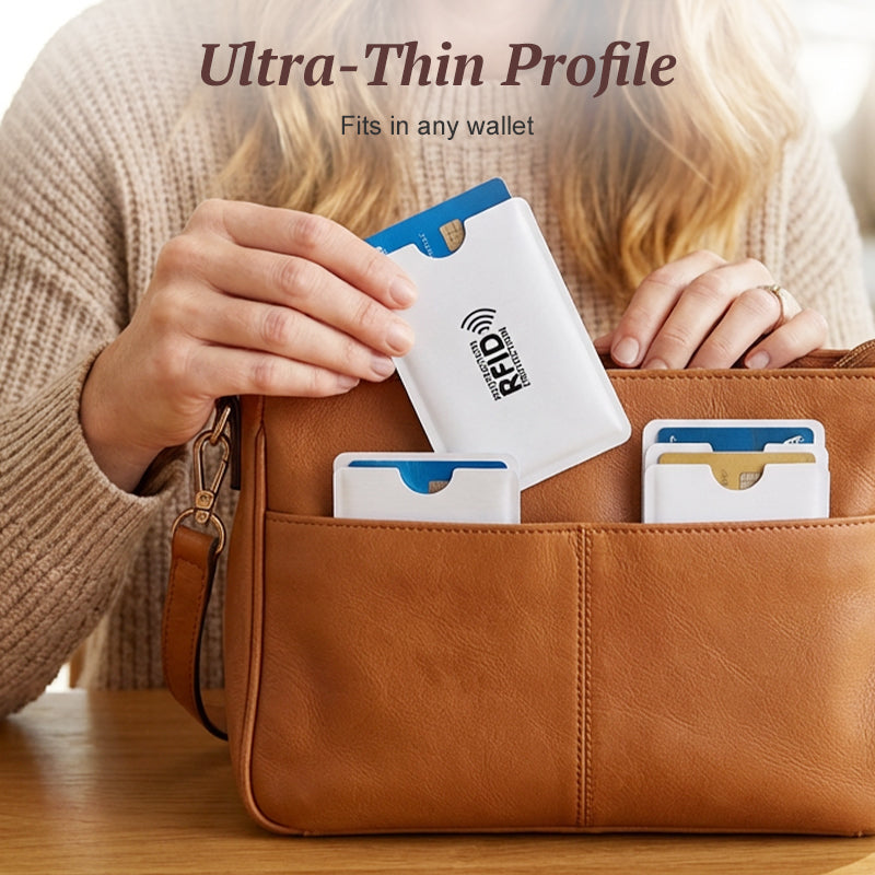 SecureShield™ RFID Card Sleeves | Protect Your Cards & Block Digital Theft