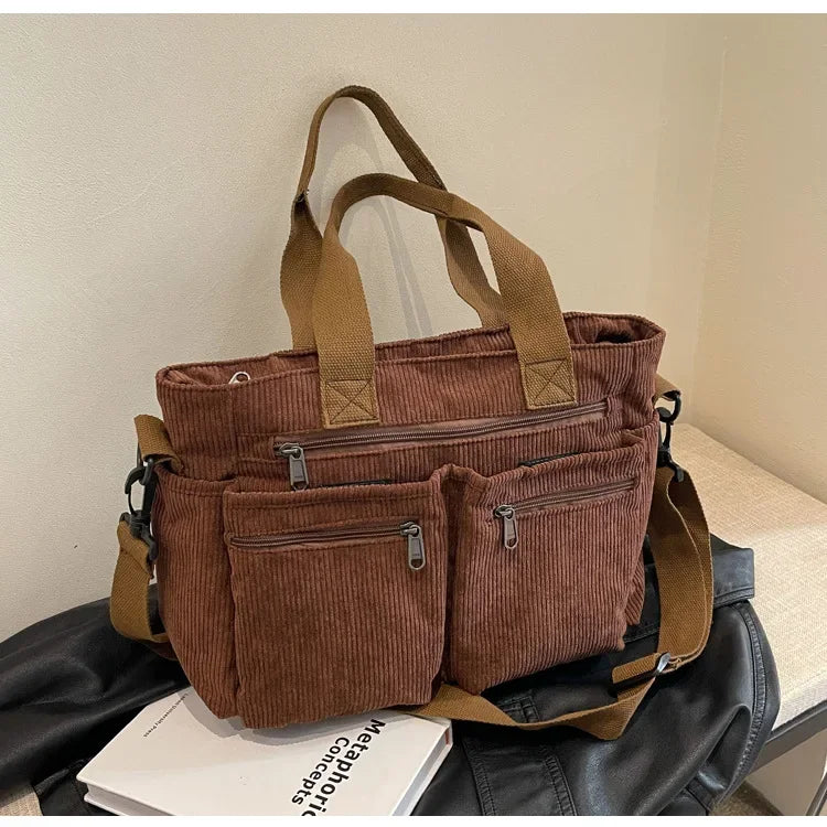 Metropolitan Cord Tote | Axelväska