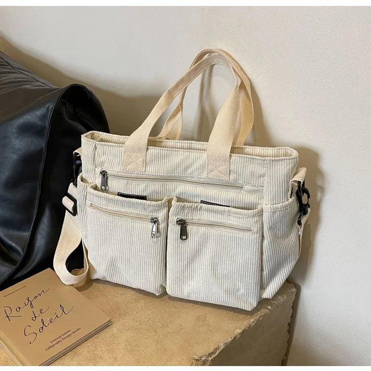Metropolitan Cord Tote | Axelväska