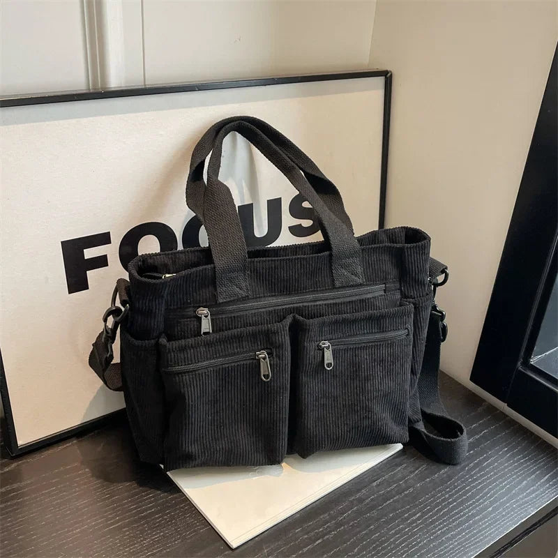 Metropolitan Cord Tote | Axelväska